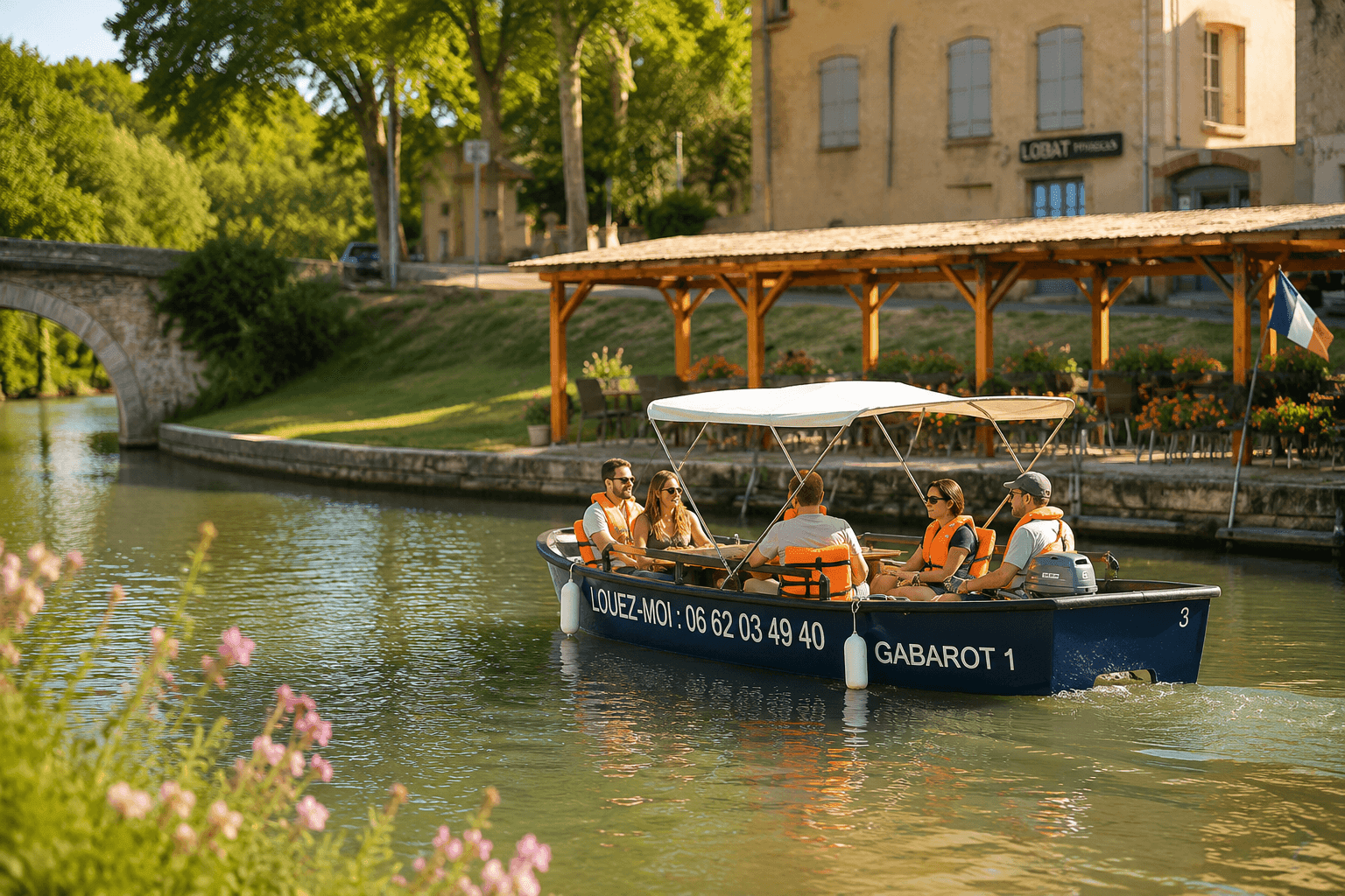 Les Gabarots du Saint Roch à Castelnaudary sur le Canal du Midi