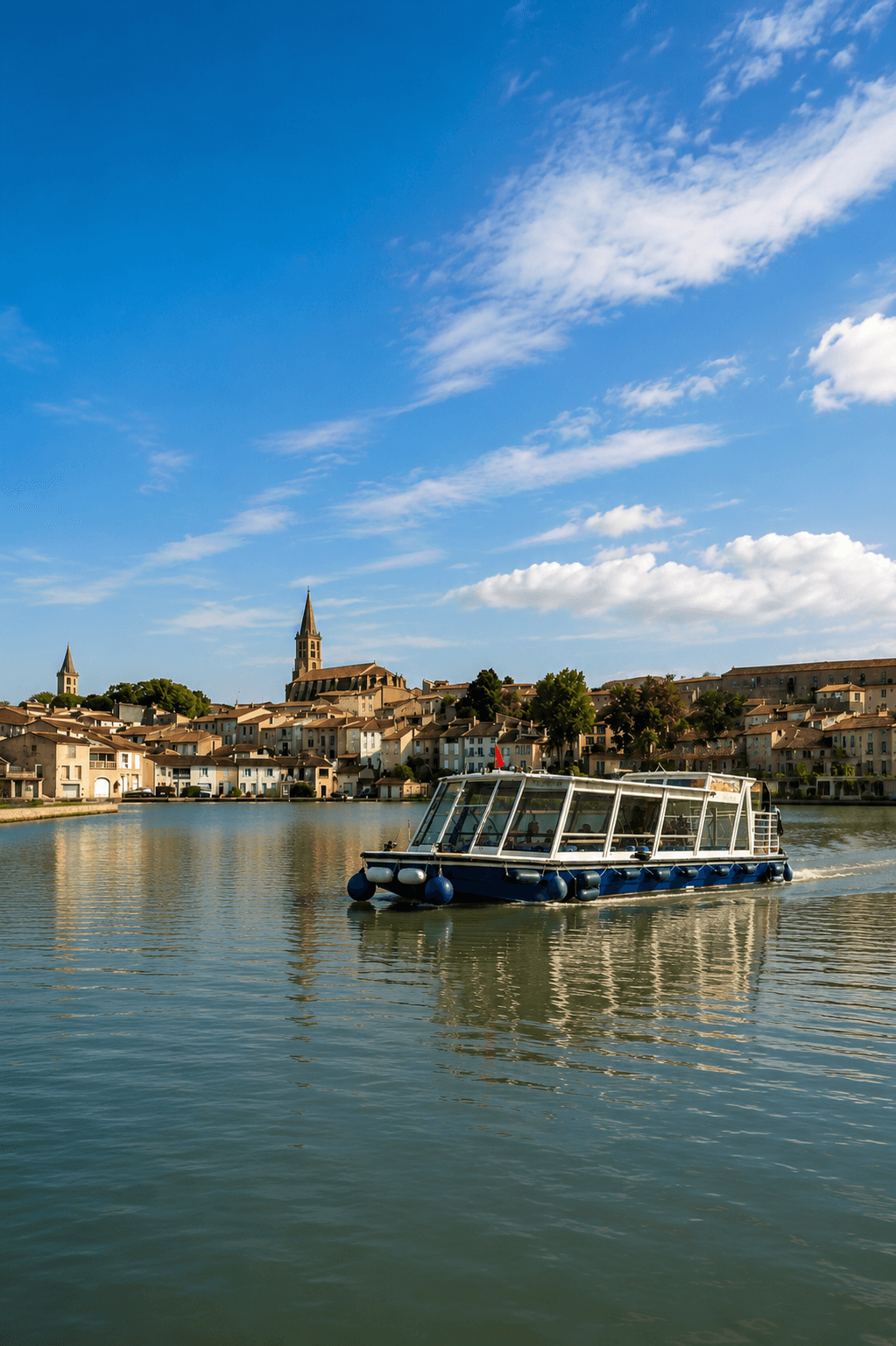 Carte de navigation des balades et des gabarots sur le Canal du Midi à Castelnaudary